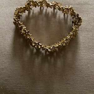 Ornate Flowery Bracelet with CZ